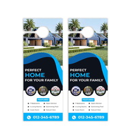 Porte-panier publicitaire personnalisé pour l'immobilier / porte-flyer