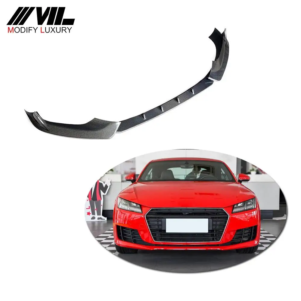 Carbon Fiber Lip voor Audi TT MK3 8S Quattro Coupe 2-Deur 2015-2018