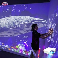 Système de projection interactif multijoueur, expérience immersive, attraction interactive