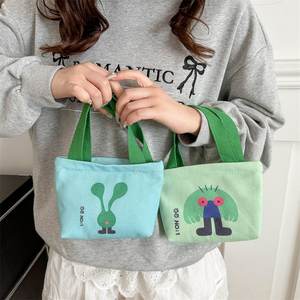 Bolsa de Almoço de Lona Personalizável e Reutilizável, Ecológica e Fofa, Pequena e Portátil para Escola, Escritório, Piquenique e Viagens - Product Image 4