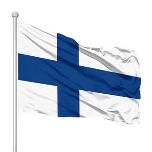 Fabriek Groothandel 75D Dubbelzijdig Verdikte Waterdicht Huishoudens Buitenlandse Vlag Finse Vlag Productie