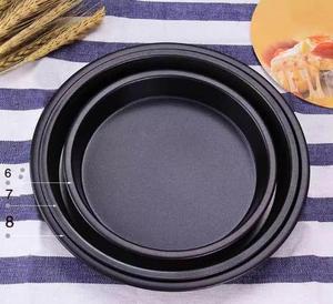 Molde para <span class=keywords><strong>Pizza</strong></span> Antiadherente Premium de 9, 10, 11, 12 y 14 Pulgadas, Bandeja Redonda Profunda para <span class=keywords><strong>Pizza</strong></span> de Acero al Carbono - Product Image 3