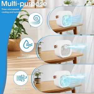 Portable Water <b>Cooling</b> Fan Mini Air Cooler USB Rechargeable Personal Space Fan for Home Office Outdoor - Product Image 5