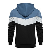 Personnalisé Hommes Couleur Épissage Fermeture Éclair Vestes Poche À Capuche Cardigan Sport Grande Taille Pull Casual À Manches Longues Hiver Hoodies