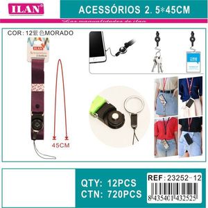 Accessori ILAN Cordino 2.5x45Cm per Telefono, Chiavi e Porta Carte d'Identità - Product Image 1