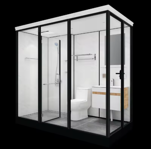 Salle de douche monobloc Prima, unité de <span class=keywords><strong>toilette</strong></span> et de baignoire intégrée, salle de douche domestique à séparation sèche-humide - Product Image 3