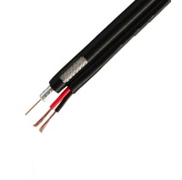 Cable Coaxial de Cobre/CCS RG59+2 Núcleos y 3 Núcleos para Cámaras de CCTV, Sistemas de Energía y Comunicación