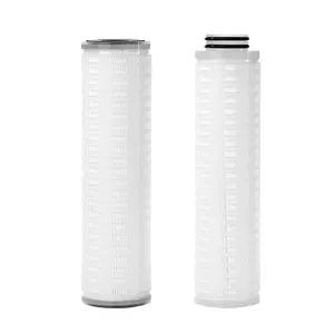 High-Throughput Hot-Melt Welded Microporous Pleated Filter Cartridges For Food And Beverage Filtration