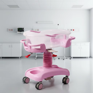 Hospital Baby <strong>Crib</strong> Adjustable Height Neonatal Medical Cot Stainless Steel Frame Eco-friendly Breathable for 0-12 Months CE - Product Image 6