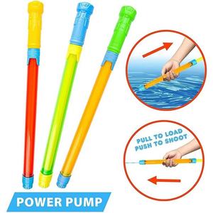Nouveauté : Jouet de tir pour enfants, canon à eau à quatre buses, jouet à pompe en plastique, pistolet à eau pour jeux d'été en plein air - Product Image 4
