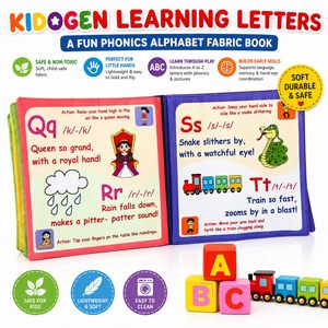 Libro de tela Kidogen Shapes And Shades para niños de 0 a 4 años, aprendizaje temprano de colores y formas, libro de tela suave - Product Image 3