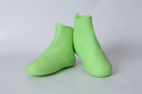 Couvre-chaussures réutilisable antidérapant et pliable à la cheville Couvre-chaussures d'extérieur imperméable Noir pour la marche