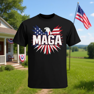 T-shirt débardeur promotionnel premium For Maga American Flag Patriotic Eagle Mullet - Product Image 1