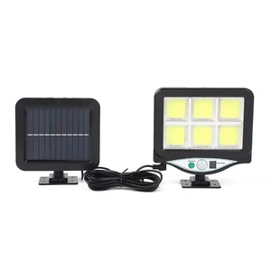 COB PIR tường ánh sáng tấm pin mặt trời sân ngoài trời nhà để xe ánh sáng cơ thể con người cảm biến đèn đường điều khiển từ xa đèn tường - Product Image 4