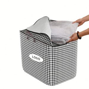 Custom <b>Clothes</b> <b>Storage</b> Box Large Capacity 180L Women Foldable Non Woven Fabric Organizer Bag for Clothing - Product Image 1