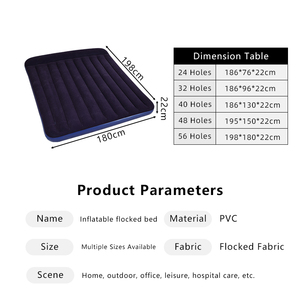 Colchón de Aire Inflable de PVC con Superficie Aterciopelada para 1-2 Personas, Precio al por Mayor, para Camping y Hogar, con Certificación <span class=keywords><strong>CE</strong></span> - Product Image 4