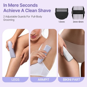 Tondeuse corporelle rechargeable USB à lame céramique, prix usine, vente en gros, outil de toilettage des cheveux - Offre Spéciale - Product Image 2