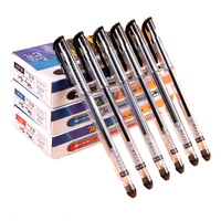 Recharge universelle pour stylo gel en plastique, 0,5 mm, séchage rapide, écriture fluide, bleu/rouge, compatible avec les stylos 0,4/0,7 mm, échantillons gratuits, OEM