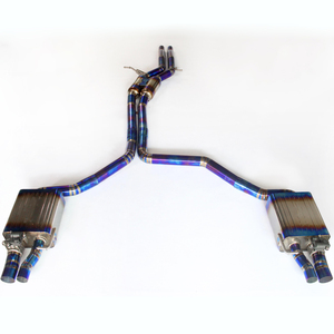 Tubi di Scarico OBM in Titanio ad Alte Prestazioni Personalizzati per Audi A6 <span class=keywords><strong>A7</strong></span> C7 C7.5 C8 3.0T con Risonatore Anteriore - Product Image 5