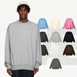 เสื้อสเวตเชิ้ตคอกลมผ้าคอตตอนผสม 350 กรัม คุณภาพสูง ผลิตตามสั่ง OEM MOQ ต่ำ สำหรับผู้ชายและผู้หญิง รุ่น H5485 - Product Image 1