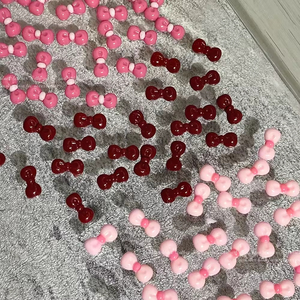 120Pcs Pink <b>Red</b> <b>Bow</b> Nail Charms Multi Color Resin Rhinestone Lovely Nail Art Decorations DIY Parts Box - Product Image 2