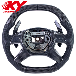 Volant sport en fibre de carbone personnalisé avec palettes de changement de vitesse pour Mercedes Benz Classe G GL ML W463 X166 G350 G550 G63 AMG - Product Image 1