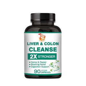 Cápsulas para la Limpieza del Hígado y Colon con Extracto de Cardo Mariano y Alcachofa, Suplementos Dietéticos para la Salud del Hígado, Suministro de Fábrica - Product Image 1
