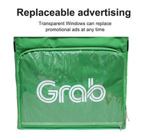 กระเป๋าเก็บความร้อนสำหรับส่งอาหารแบบมีฉนวนสำหรับไรเดอร์ ใช้สำหรับส่งอาหารแบบขายส่ง อาหารสด อาหารแพนด้า อาหารจากแกร็บ พิซซ่า ทางมอเตอร์ไซค์ - Product Image 5