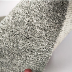 Lejing LJ-018 Non-Slip Polyester Carpet Plush Pile Solid <strong>Grey</strong> Modern <strong>Bedroom</strong> <strong>Rug</strong> for Home &amp; Commercial Use 10-12mm Machine Made - Product Image 2