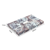Palette cosmétique vide avec compartiments coulissants en métal, organiseur de maquillage portable en métal pour fards à paupières, blush, poudre compacte