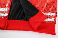 Vente en gros de vestes à paillettes pour femmes CHIEFS, veste bomber à paillettes KC