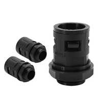 Raccord rapide en nylon pour câble flexible, presse-étoupe à filetage britannique, insert droit 1/2 pour tuyau ondulé, fixation rapide pour tuyau