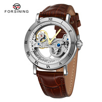 Montres automatiques mécaniques à cadran transparent ajouré pour hommes, fournisseur chinois Alibaba Forsining