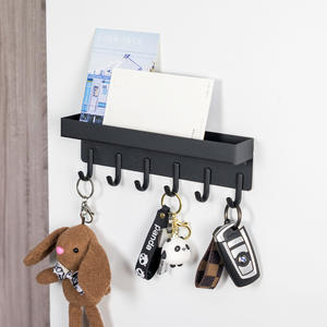 Porte-clés multifonctionnel sans perforation, support mural de rangement pour entrée - Product Image 1