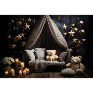 Fondo <span class=keywords><strong>de</strong></span> Estrellas Centelleantes pastel Smash bebé fiesta <span class=keywords><strong>de</strong></span> cumpleaños decoración <span class=keywords><strong>Luna</strong></span> estrellada retrato fotografía Fondo <span class=keywords><strong>estudio</strong></span> fotográfico - Product Image 3