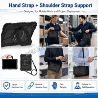 WESOROL Casing Tahan Banting untuk Samsung Tab A11 Plus 11 2025 Tab A9 Plus 11 2023 dengan Penyangga Putar dan Tali Bahu OEM ODM