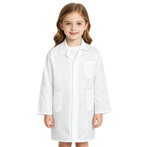 Blouses de laboratoire blanches en gros pour enfants, uniformes de jeu de rôle de docteur pour élèves de maternelle et de primaire, costumes d'expériences scientifiques - Product Image 1