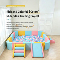 Aire de jeux gonflable avec escalier pour enfants, salle de jeux, maternelle, équipement de terrain de jeu intérieur, entraînement sensoriel