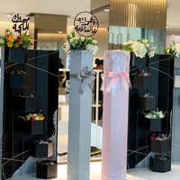 Support de bouquet de fleurs de luxe, boîte de présentation rigide octogonale en carton avec impression personnalisée pour fleurs, chocolats, emballages