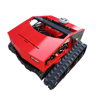 Mesin Pemotong Rumput Mini RC Robot dengan Remote Control yang Dapat Disesuaikan, Dilengkapi dengan Aksesoris Bajak Salju