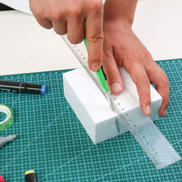 Blocs de mousse artisanale 4x4x2 pouces, briques en polystyrène pour les projets d'art et d'artisanat, les sculptures, les arrangements floraux, la modélisation