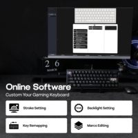 Teclado para Juegos EPOMAKER CIDOO C60 HE 60% con Efecto Hall, Rapid Trigger, 8K Polling, Latencia de 0.125ms, Interruptor Magnético Silencioso, Hot Swap