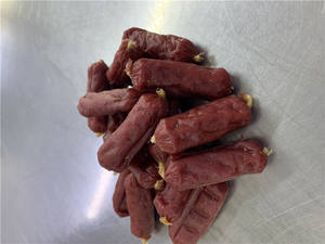 Salchicha de fábrica de alimentos para mascotas, aperitivos para perros, sabores diferentes personalizados, OEM - Product Image 3