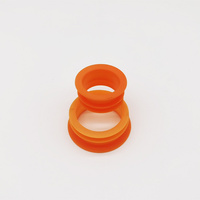Geformte Spritzguss teile Modisches Design PVC Weiches Material Orange O-Rings topfen Hochwertige kunden spezifische OEM ODM-Kunststoff teile