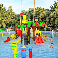 Toboggan aquatique et parc aquatique extérieur pour enfants