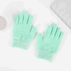 Gants de bain à cinq doigts, serviette de douche exfoliante pour le corps, pour enfants et usage domestique, gants de nettoyage élastiques pour le dos - Product Image 4