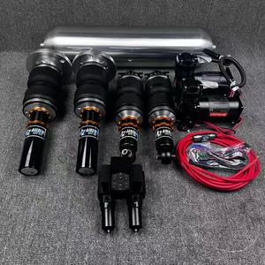 Amortisseur pneumatique / Kit complet de suspension pneumatique avec contrôleur, réservoir d'air et 2 compresseurs pour Volvo Série 740 760 940 V90 V70 - Product Image 1