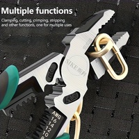 Pince électrique multifonctionnelle OEM de qualité industrielle, outils de dénudage, de coupe et de sertissage de fils avec surface de mâchoire dentelée