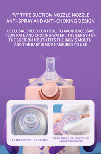 Aidoqi baby isolamento <span class=keywords><strong>termico</strong></span> multiuso tazza per bambini in acciaio inox sippy duckbill bere bottiglie d'acqua per bambini orso - Product Image 3