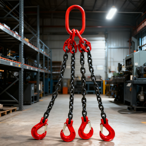 Bền <span class=keywords><strong>G80</strong></span> Móc 3 Chân 10Mm Nâng Chuỗi Dây Treo Lashing Liên Kết Đồng Bằng Riggings Hàn Khối Chuỗi - Product Image 4